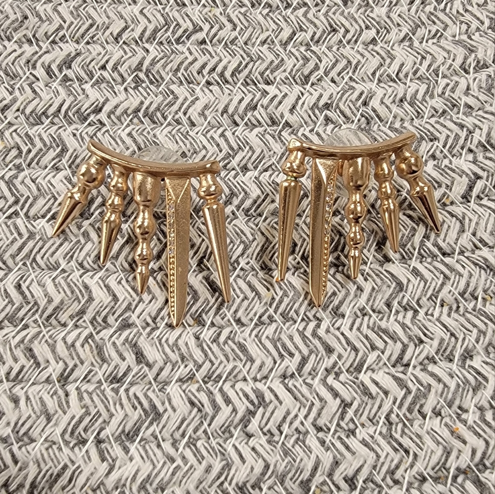Rose gold earrings